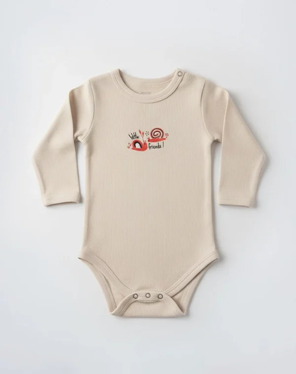 Body avec manche beige