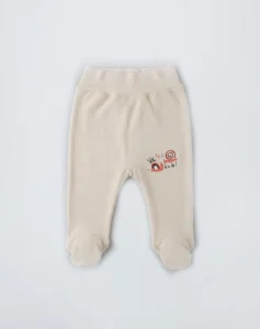 Pantalon avec chaussettes beige