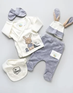 Pyjama cotton croisé Lapin