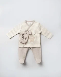 Pyjama cotton croisé Little BEAR