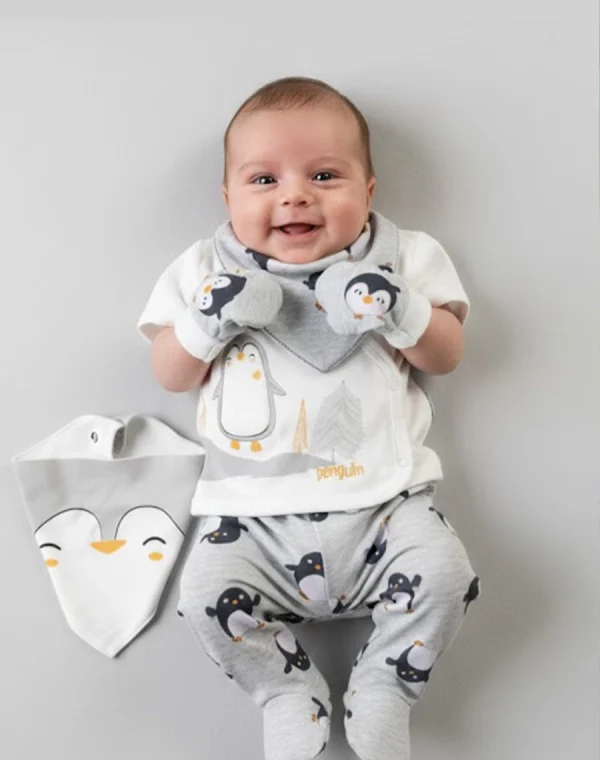 Second image of Pyjama cotton croisé Penguin