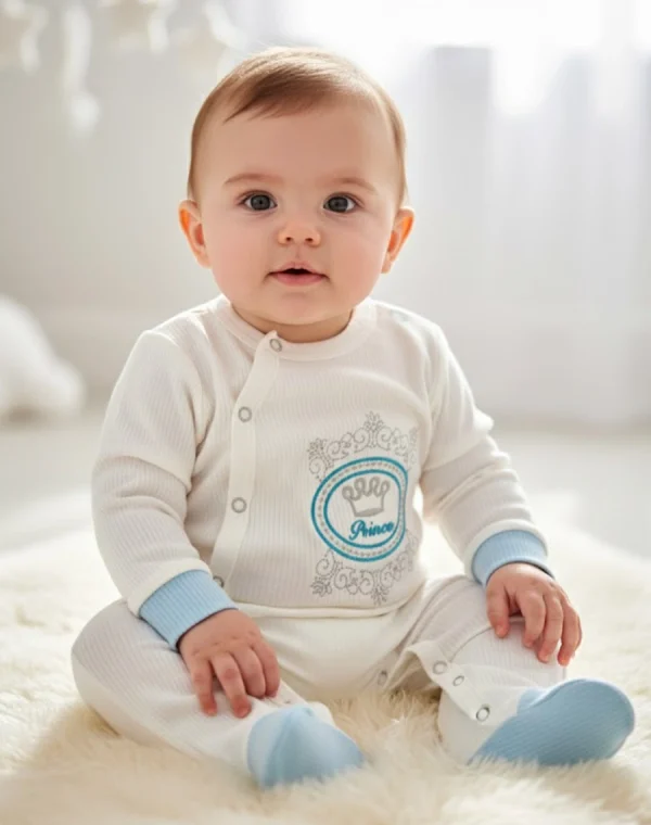 Second image of grenouillère coton Prince