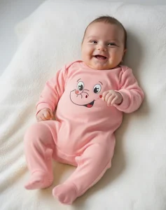 grenouillere coton rose-2