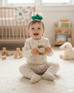 grenouillere coton-une à une avec motif-2