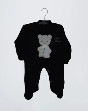 grenouillère velour ours