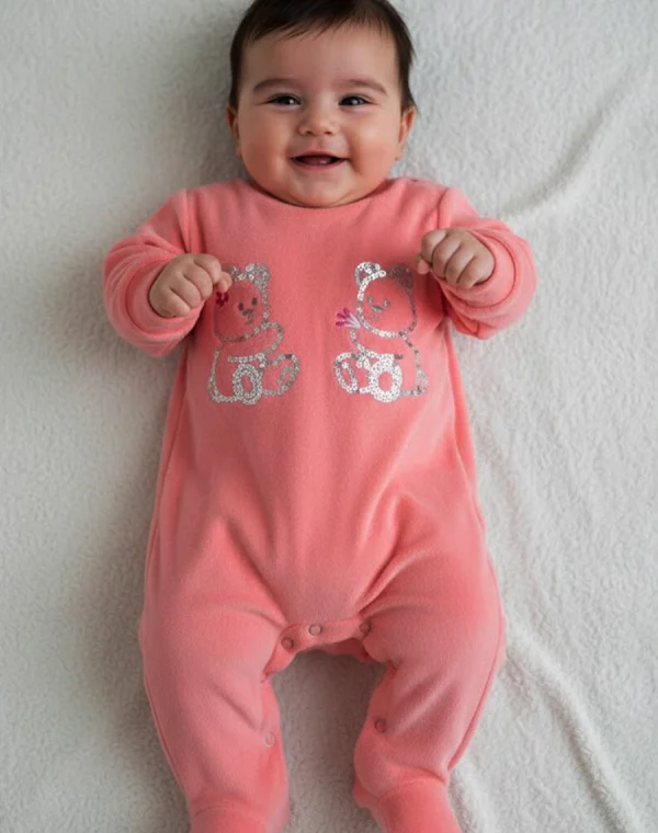 Second image of Grenouillere velour-rasé Two Bears