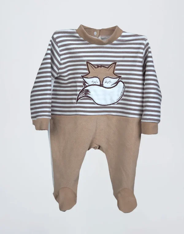 grenouillère velour-rasé renard-min