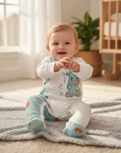 grenouillere velour-rasé vache2