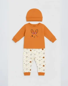 pyjama cotton orange