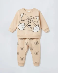 pyjama cotton pappillon marron2