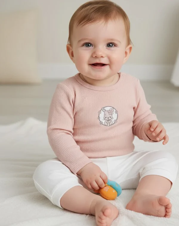 Second image of tricot avec manches rose