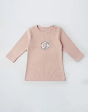 tricot avec manches rose