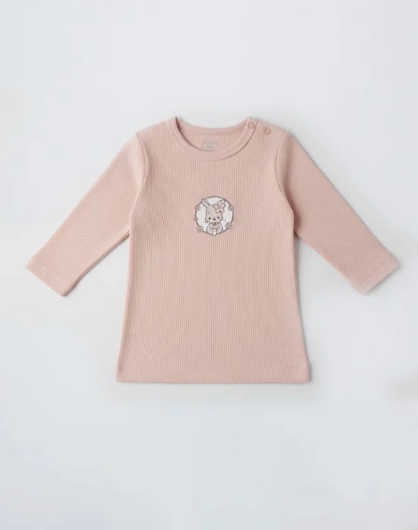 tricot avec manches rose