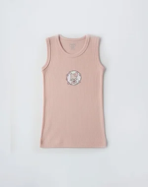 tricot rose sans manche