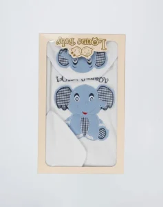 Cape de bain Elephant Bleu